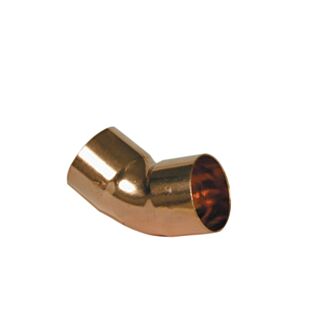 15mmx45 DEGREE END FEED ELBOW
