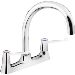 BRISTAN LEVER DECK SINK MIXER CHROME WITH 6IN LEVERS AND CERAMIC DISC VALVES