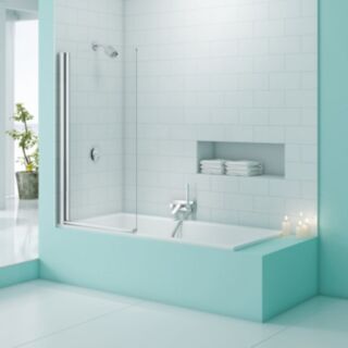 Merlyn Secureseal Single Panel Bathscreen 800X1500