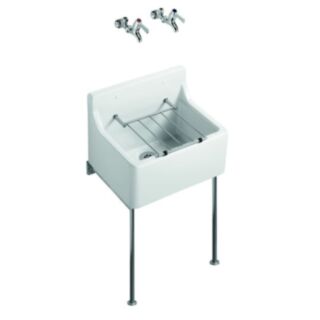 ARMIATGE BIRCH VALUE 51CM CLEANERS SINK PACK WITH TAPS - S047401