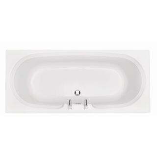 HERITAGE DORCHESTER DOUBLE ENDED 2 TAP HOLES ACRYLIC FITTED BATH - 1800MM