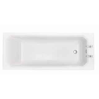 HERITAGE GRANLEY DECO SINGLE ENDED 2 TAP HOLES ACRYLIC FITTED BATH