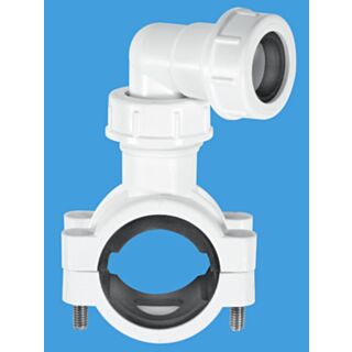CLAMP1WH 19/22mm WASTE PIPE CLAMP (WHITE)